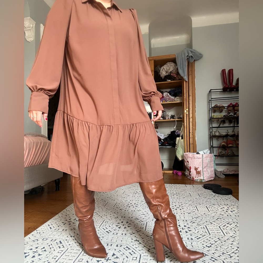NWT🧉Fashion to Figure Brown Dress🧉
